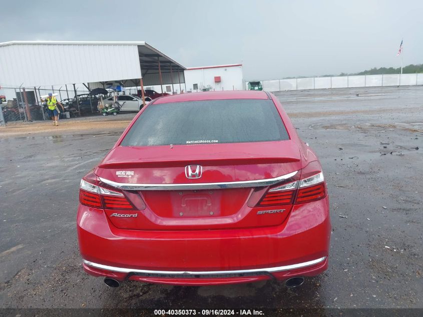 1HGCR2F51GA027036 2016 Honda Accord Sport