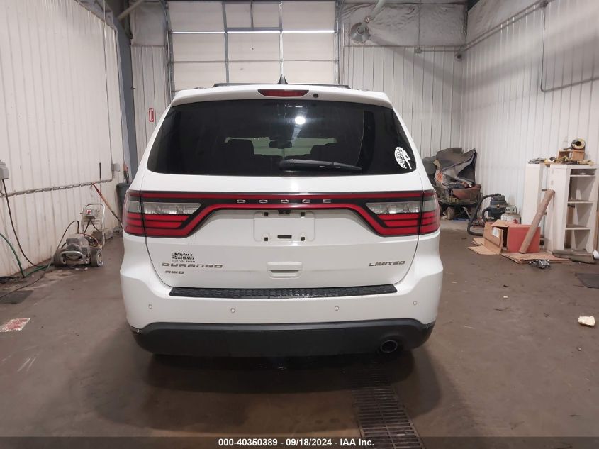 2016 Dodge Durango Limited VIN: 1C4RDJDG9GC393241 Lot: 40350389