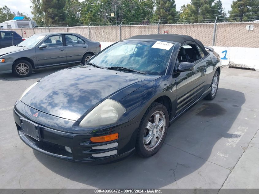 2001 Mitsubishi Eclipse Spyder Gt VIN: 4A3AE85HX1E023547 Lot: 40350472