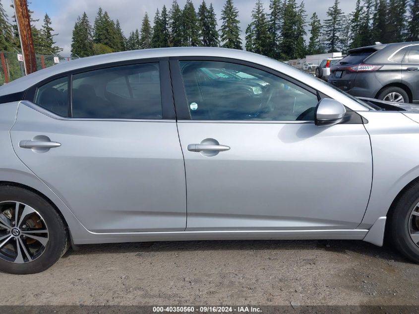 2020 Nissan Sentra Sv Xtronic Cvt VIN: 3N1AB8CV1LY296129 Lot: 40350560