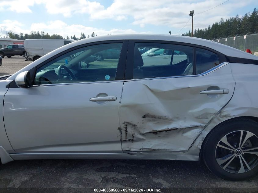 2020 Nissan Sentra Sv Xtronic Cvt VIN: 3N1AB8CV1LY296129 Lot: 40350560