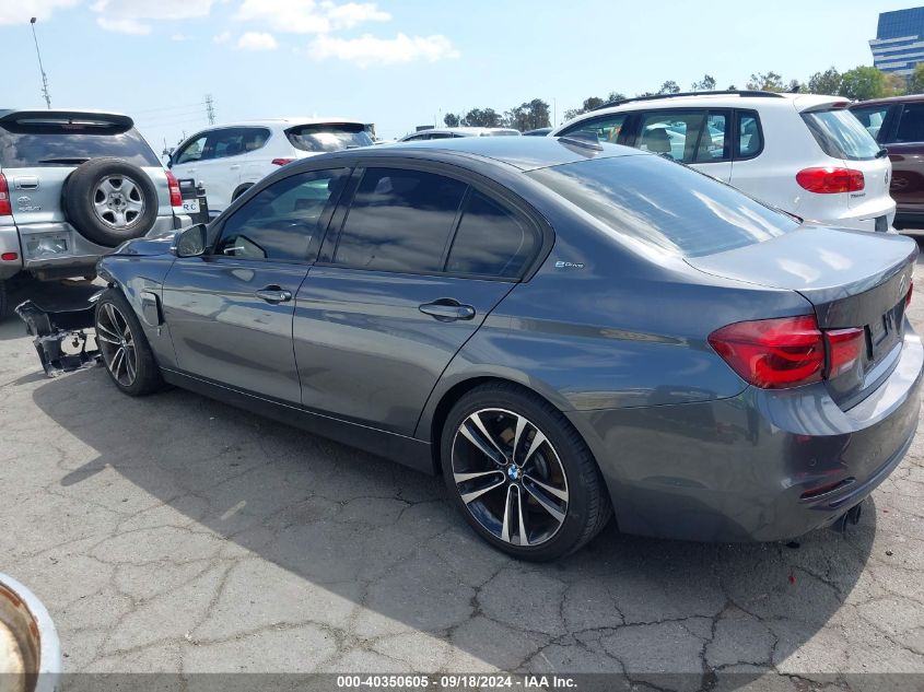 2018 BMW 330E Iperformance VIN: WBA8E1C54JA178035 Lot: 40350605