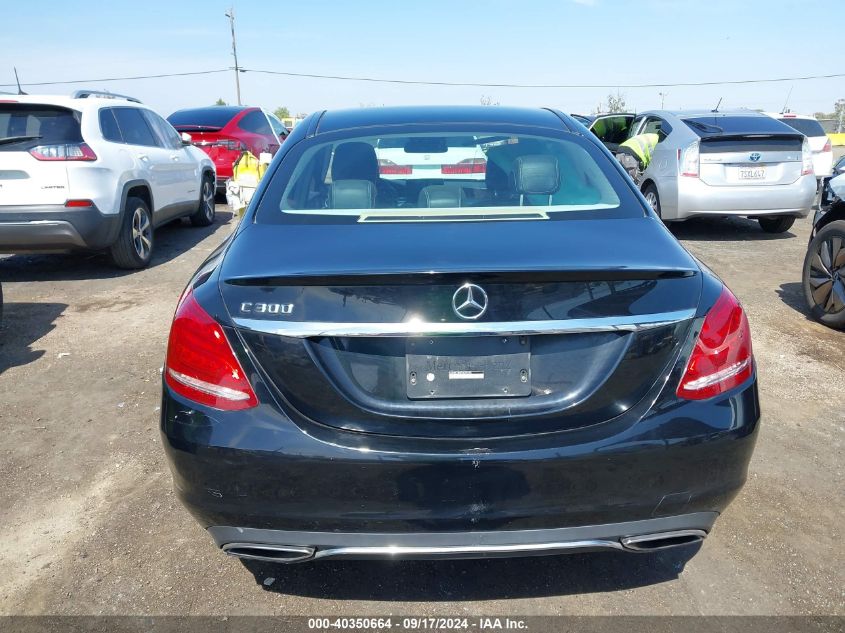 2015 Mercedes-Benz C 300 Luxury/Sport VIN: 55SWF4JB9FU075515 Lot: 40350664