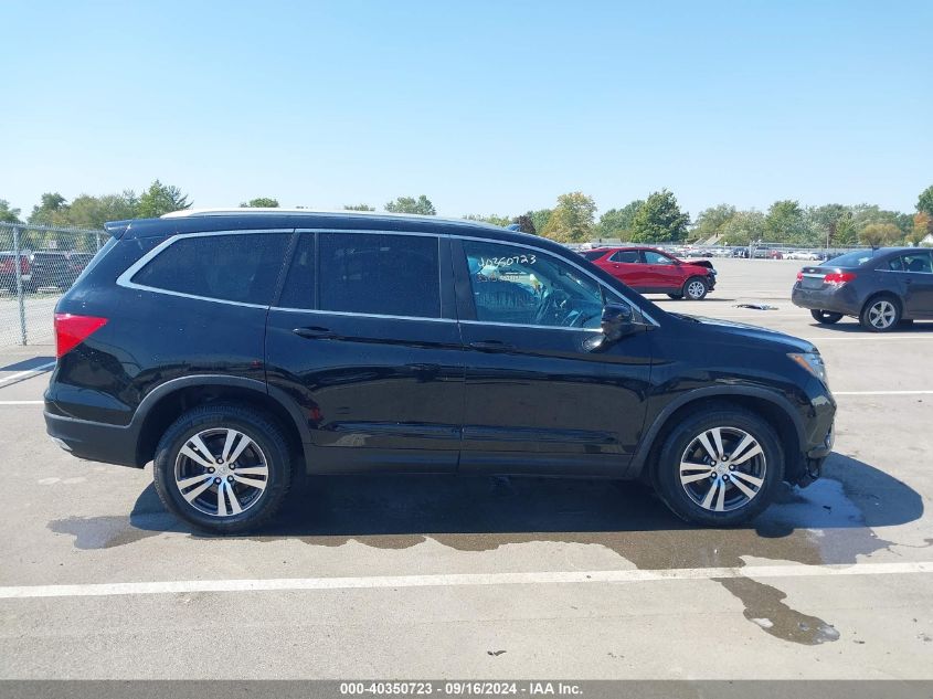 2016 Honda Pilot Ex-L VIN: 5FNYF6H57GB041581 Lot: 40350723