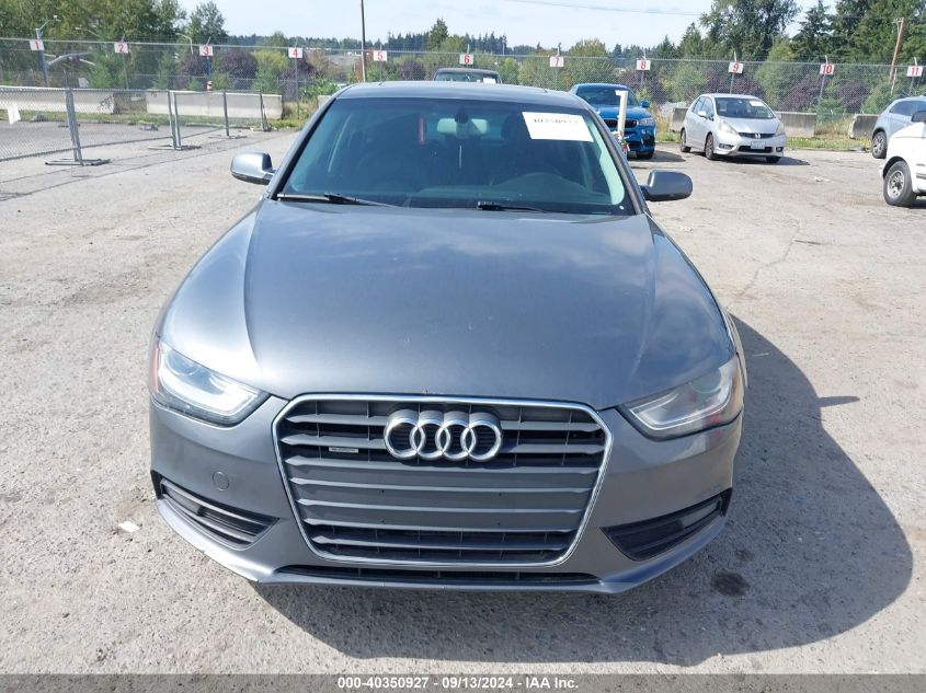 2013 Audi A4 2.0T Premium VIN: WAUFFAFL2DA183933 Lot: 40350927