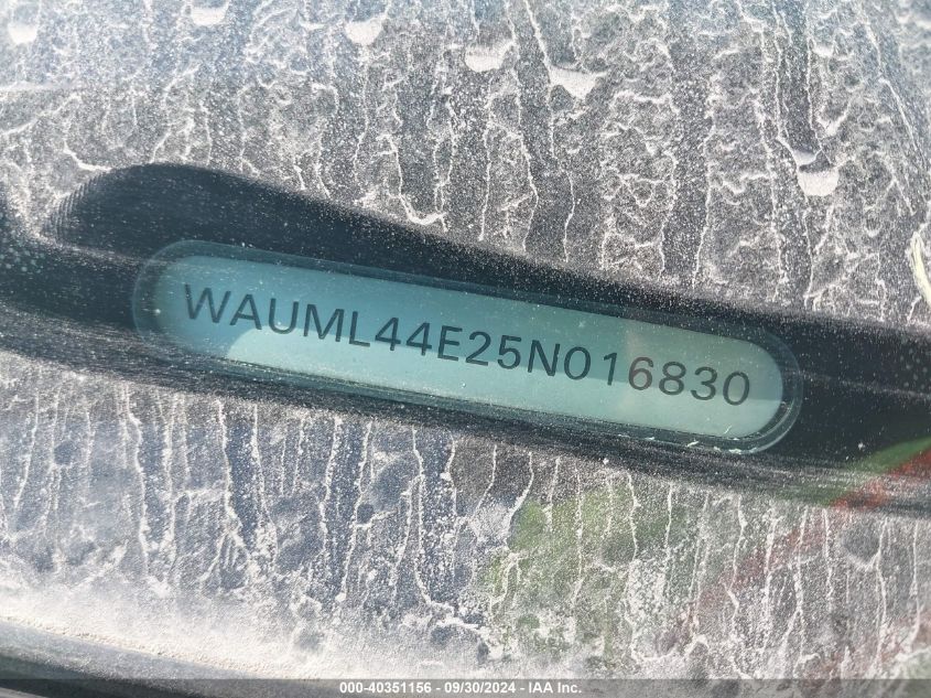 WAUML44E25N016830 2005 Audi A8 L L 4.2 (A6)