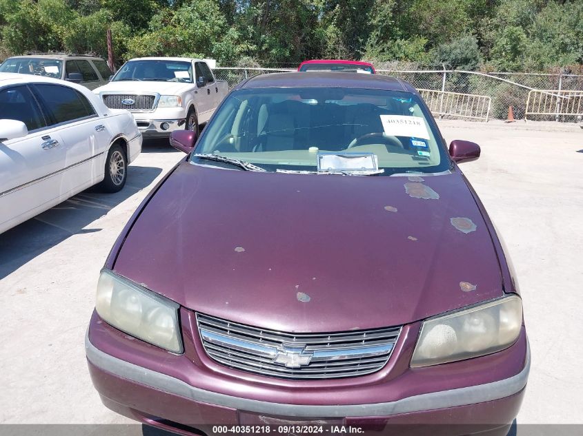 2004 Chevrolet Impala VIN: 2G1WF52E049350036 Lot: 40351218