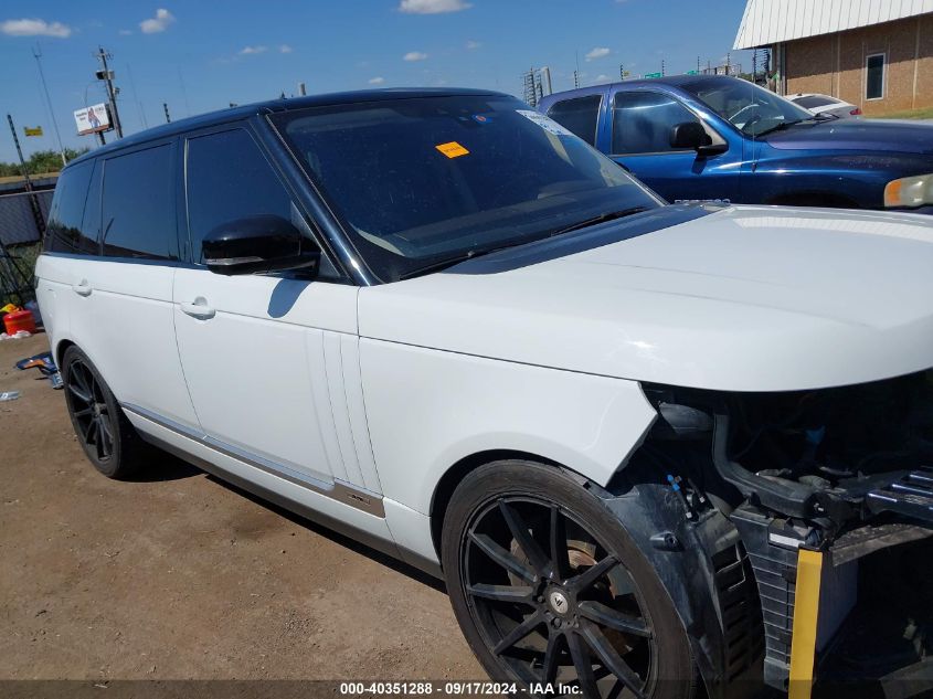 2017 Land Rover Range Rover 5.0L V8 Supercharged VIN: SALGS5FE8HA344697 Lot: 40351288