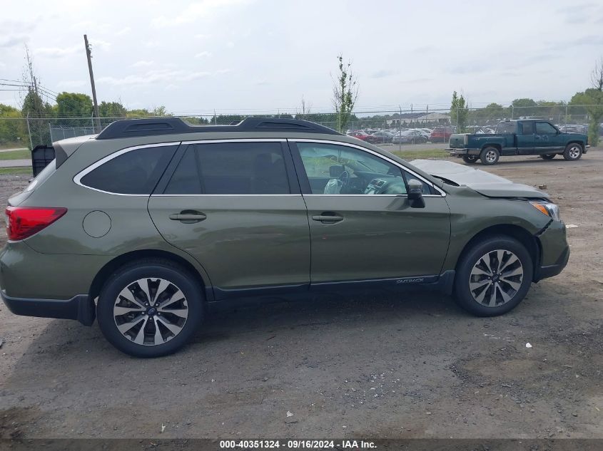 2017 Subaru Outback 2.5I Limited VIN: 4S4BSANC1H3369385 Lot: 40351324