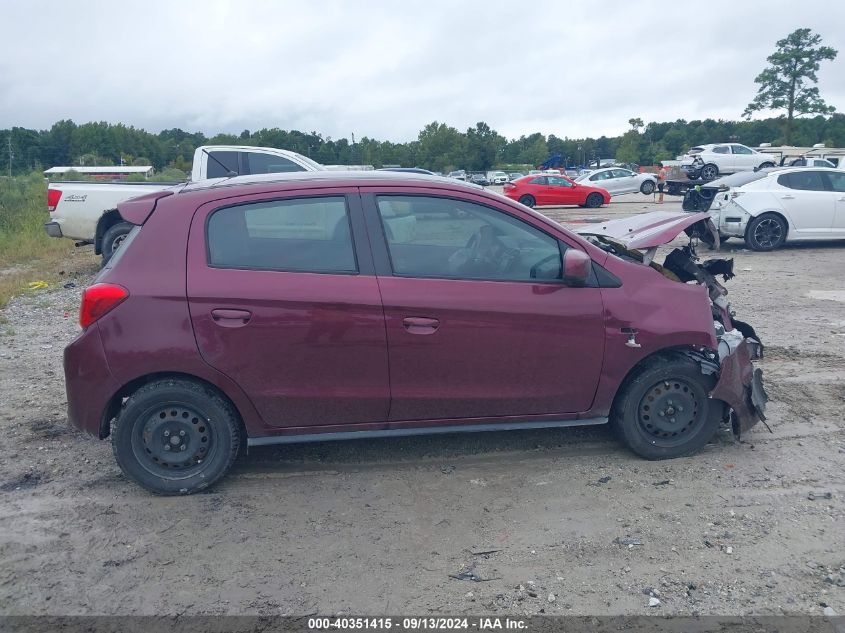 2019 Mitsubishi Mirage Es VIN: ML32A3HJ6KH014268 Lot: 40351415