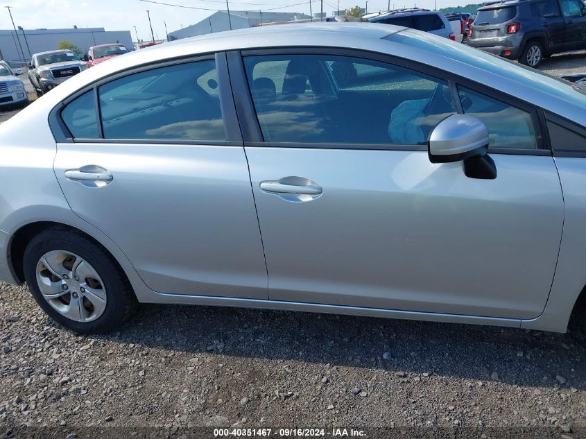 2014 Honda Civic Lx VIN: 2HGFB2F53EH514268 Lot: 40351467