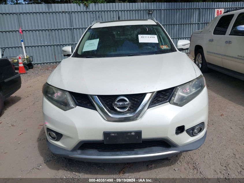 2015 Nissan Rogue Sl VIN: 5N1AT2MV6FC848352 Lot: 40351498