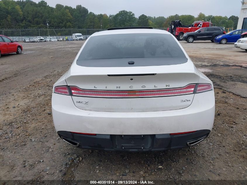 2016 Lincoln Mkz Hybrid VIN: 3LN6L2LU8GR627093 Lot: 40351514