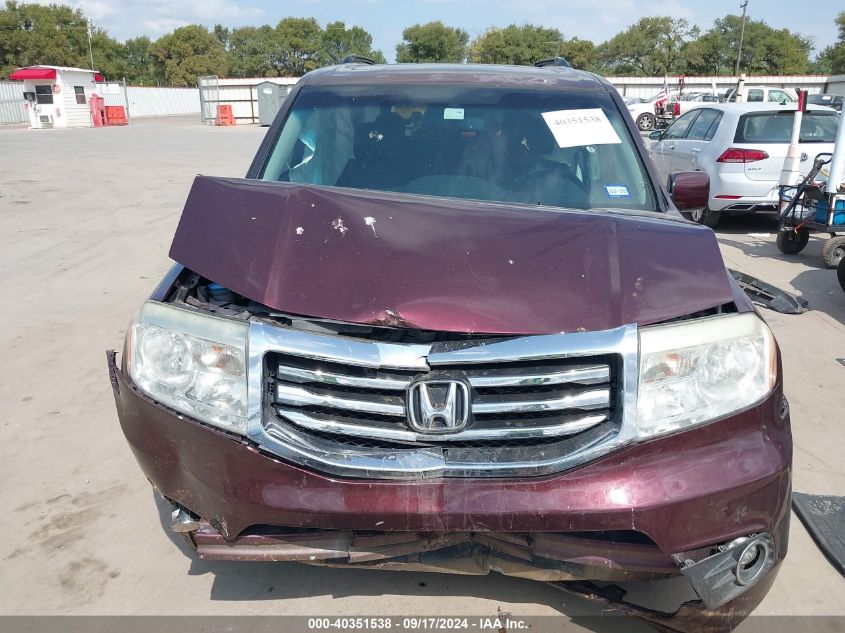 2013 Honda Pilot Ex-L VIN: 5FNYF3H58DB042720 Lot: 40351538