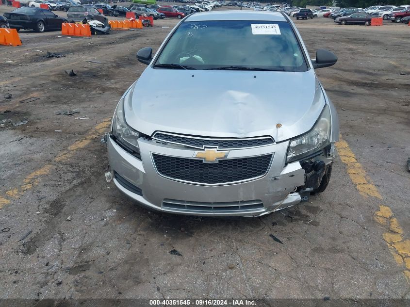 2012 Chevrolet Cruze Ls VIN: 1G1PC5SH3C7240587 Lot: 40351545