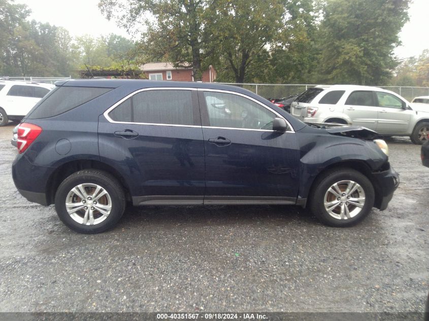 2016 Chevrolet Equinox Ls VIN: 2GNALBEK7G1124001 Lot: 40351567