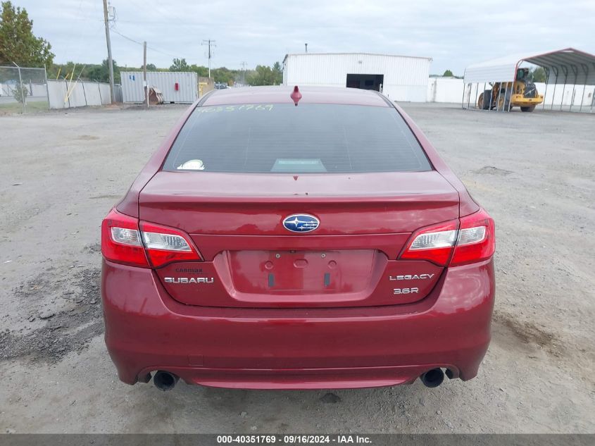 2016 Subaru Legacy 3.6R Limited VIN: 4S3BNEN60G3044495 Lot: 40351769