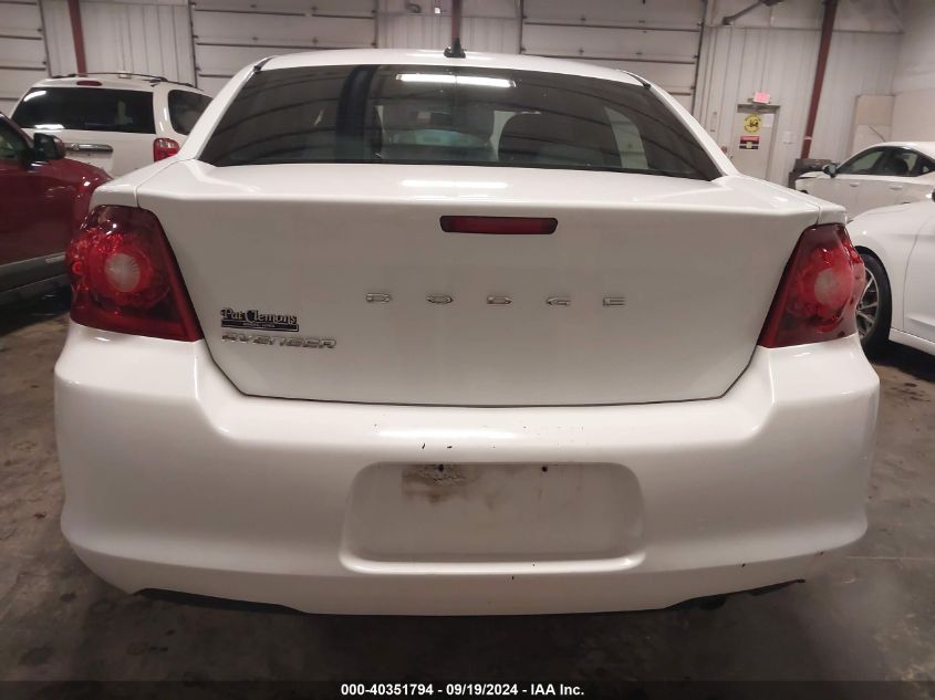 1C3CDZAB4DN535092 2013 Dodge Avenger Se