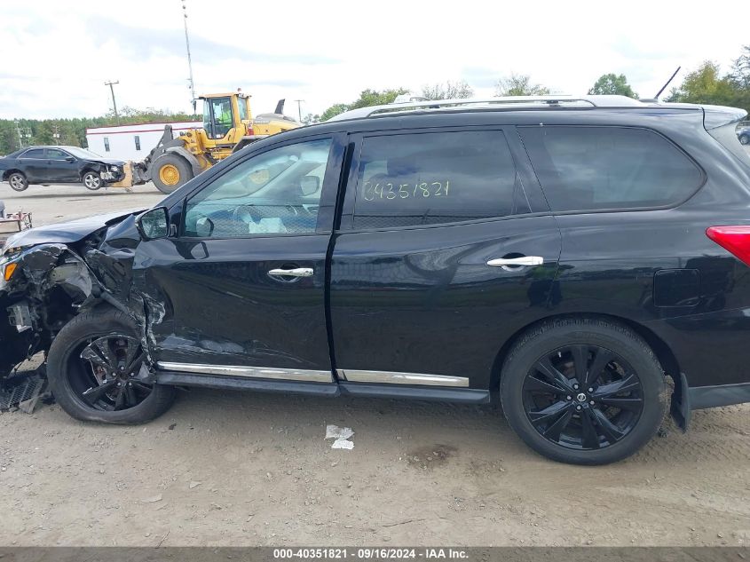 2017 Nissan Pathfinder Platinum VIN: 5N1DR2MM3HC670633 Lot: 40351821