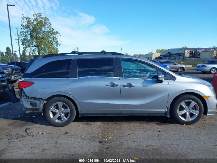 2018 Honda Odyssey Ex-L VIN: 5FNRL6H70JB015376 Lot: 40351864