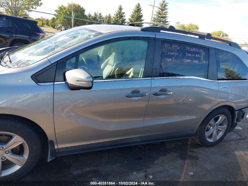 2018 Honda Odyssey Ex-L VIN: 5FNRL6H70JB015376 Lot: 40351864