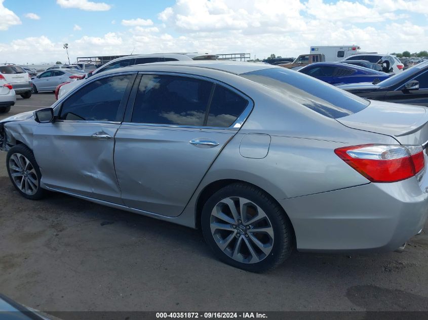 1HGCR2F50EA023878 2014 Honda Accord Sport