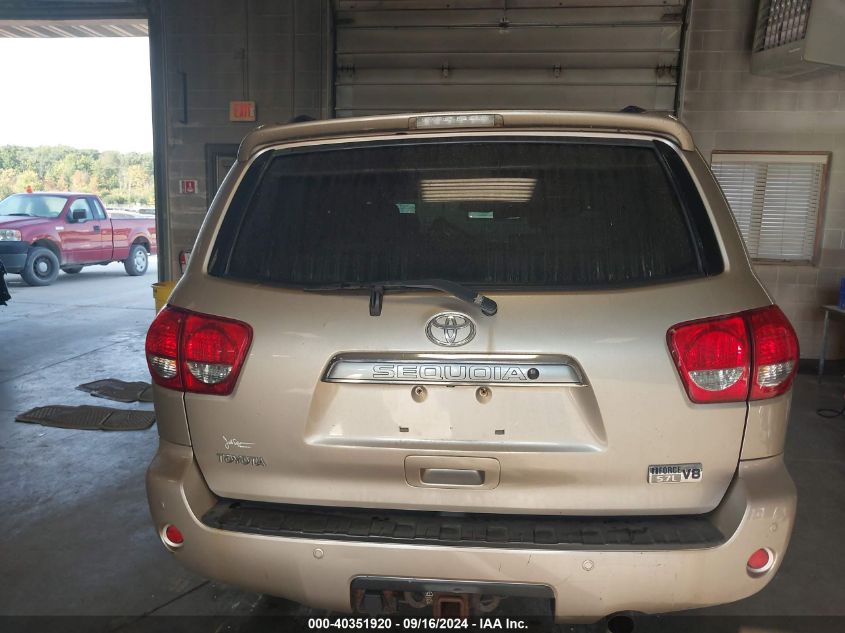 2008 Toyota Sequoia Limited VIN: 5TDBY68A08S000638 Lot: 40351920