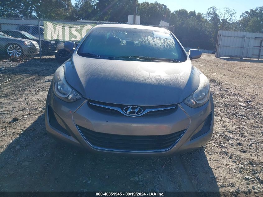 2014 Hyundai Elantra Se VIN: 5NPDH4AE2EH531805 Lot: 40351945