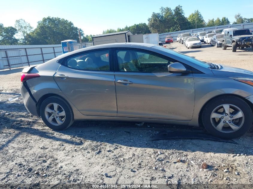 2014 Hyundai Elantra Se VIN: 5NPDH4AE2EH531805 Lot: 40351945