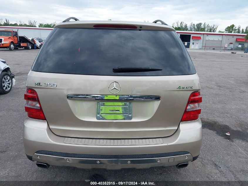 2007 Mercedes-Benz Ml 350 4Matic VIN: 4JGBB86E17A256247 Lot: 40352015