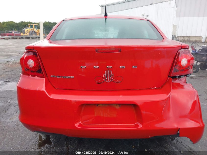 1C3CDZAB3DN756277 2013 Dodge Avenger Se