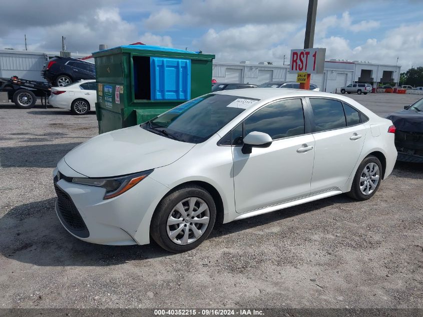 2020 Toyota Corolla Le VIN: JTDEPRAE0LJ073917 Lot: 40352215