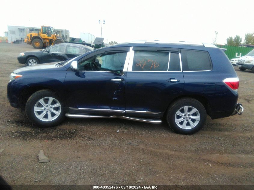 2013 TOYOTA HIGHLANDER BASE V6 - 5TDBK3EH5DS197799