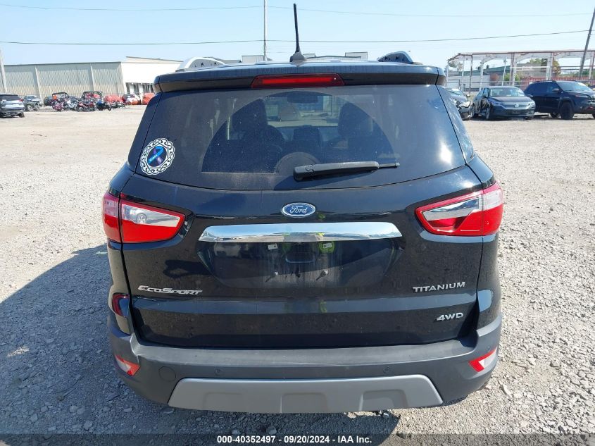 2019 Ford Ecosport Titanium VIN: MAJ6S3KL2KC288317 Lot: 40352497