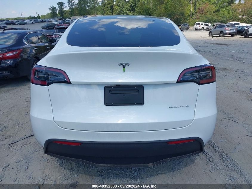 2024 Tesla Model Y Long Range Dual Motor All-Wheel Drive VIN: 7SAYGDEE5RA281298 Lot: 40352580