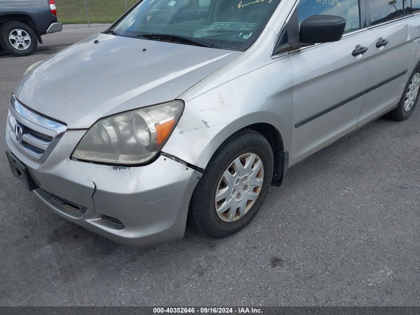 2007 Honda Odyssey Lx VIN: 5FNRL38257B115159 Lot: 40352646