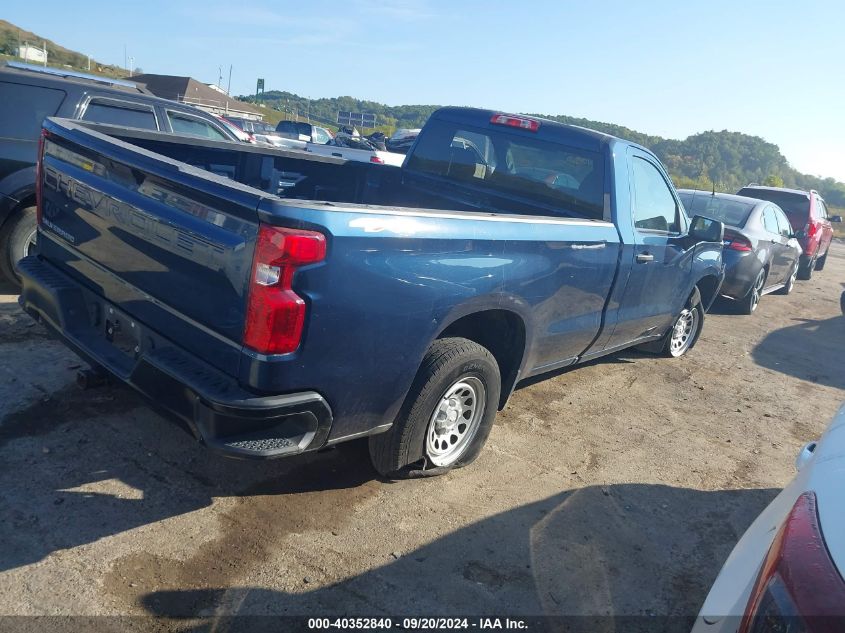 2021 Chevrolet Silverado 1500 4Wd Regular Cab Long Bed Wt VIN: 3GCNYAEKXMG310270 Lot: 40352840