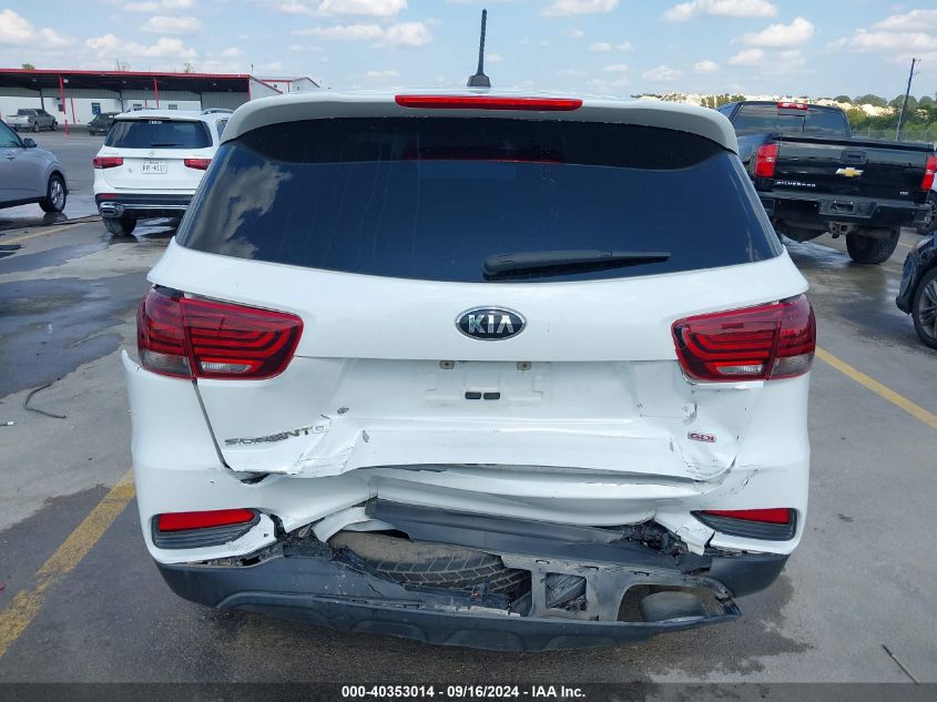 2019 Kia Sorento 2.4L Lx VIN: 5XYPG4A35KG517494 Lot: 40353014