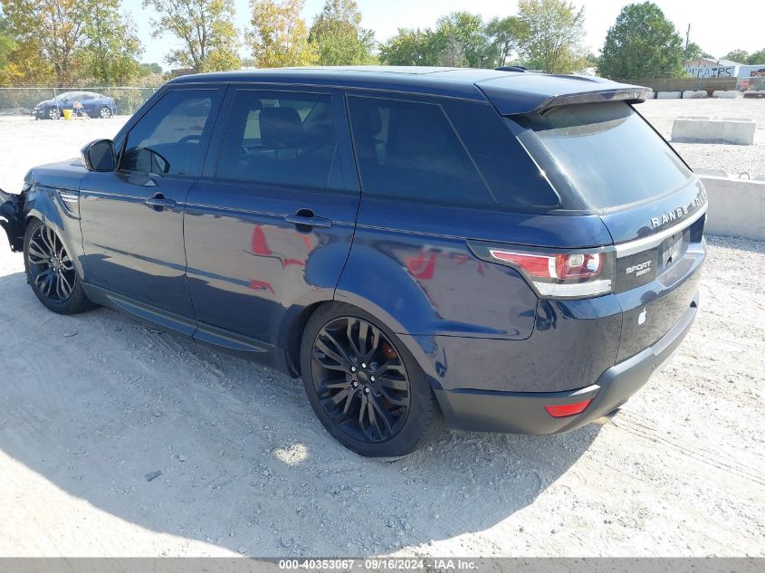 2014 Land Rover Range Rover Sport 3.0L V6 Supercharged Hse VIN: SALWR2WF7EA394632 Lot: 40353067