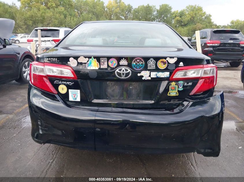 2013 Toyota Camry Le VIN: 4T4BF1FK8DR318504 Lot: 40353081