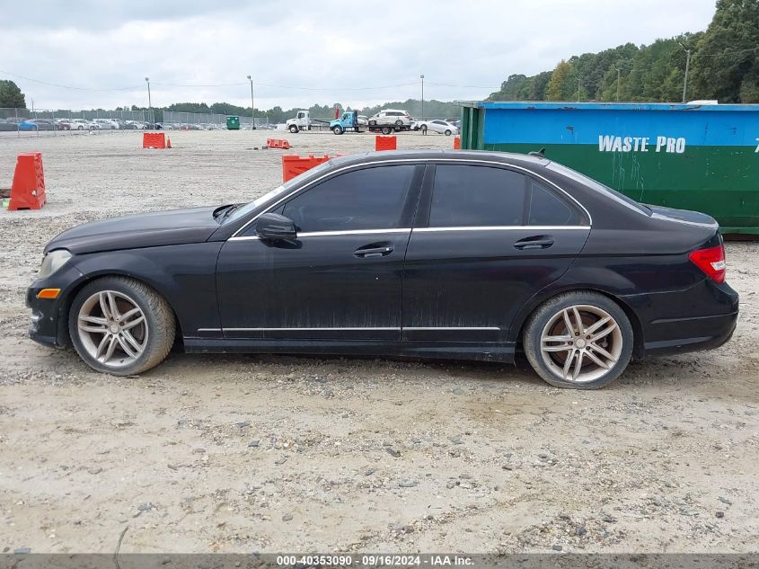 2012 Mercedes-Benz C 300 Luxury 4Matic/Sport 4Matic VIN: WDDGF8BB3CA706362 Lot: 40353090