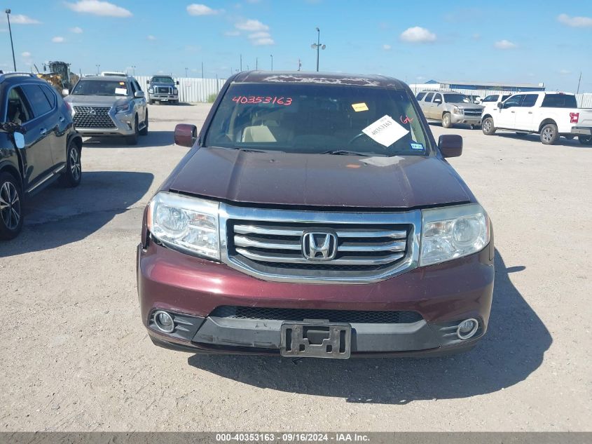 2013 Honda Pilot Exl VIN: 5FNYF3H5XDB012960 Lot: 40353163