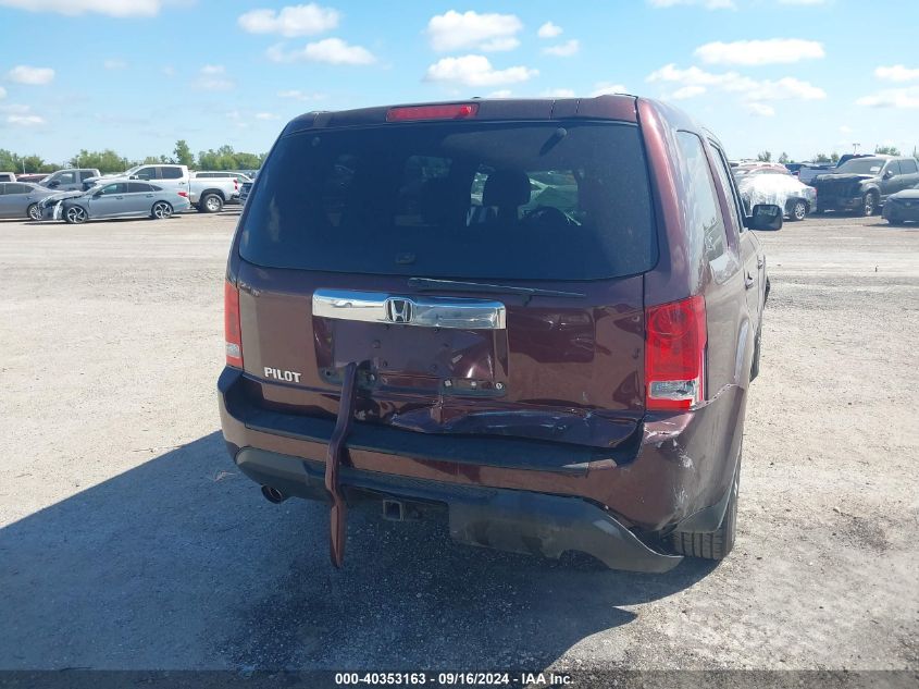 2013 Honda Pilot Exl VIN: 5FNYF3H5XDB012960 Lot: 40353163