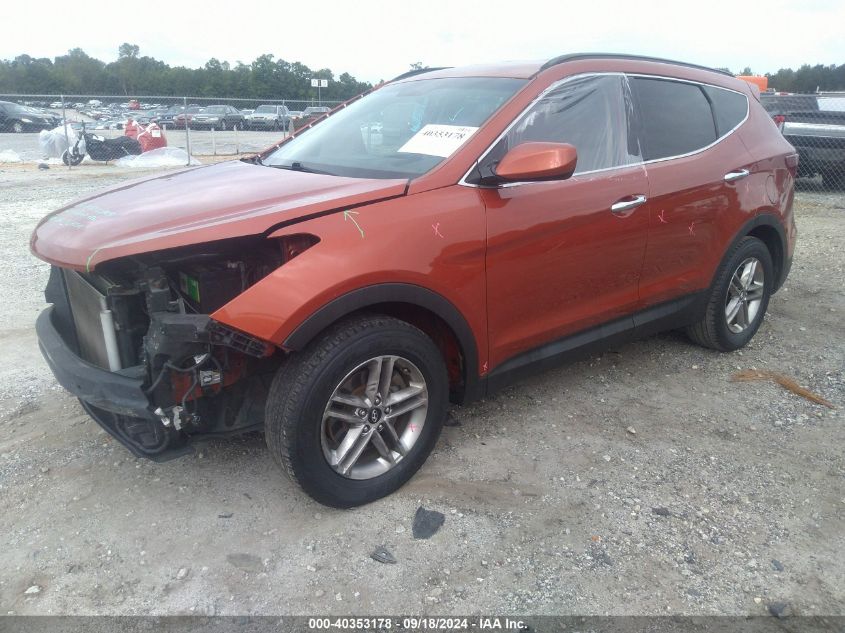 VIN 5XYZU3LB4HG387166 2017 Hyundai Santa Fe, Sport... no.2