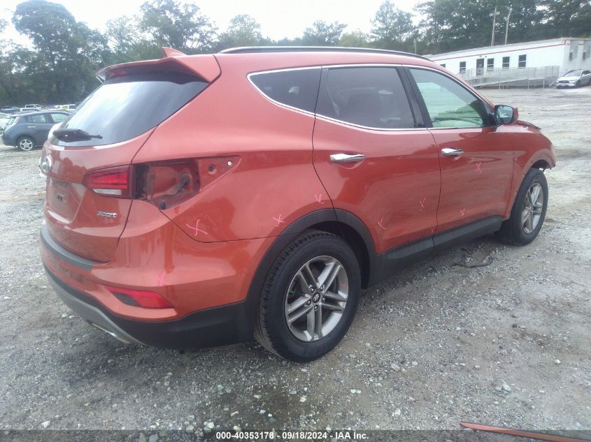 VIN 5XYZU3LB4HG387166 2017 Hyundai Santa Fe, Sport... no.4