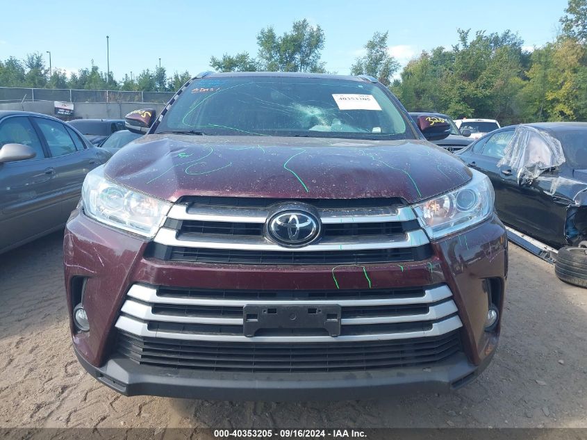 5TDJZRFH2KS704356 2019 Toyota Highlander Xle