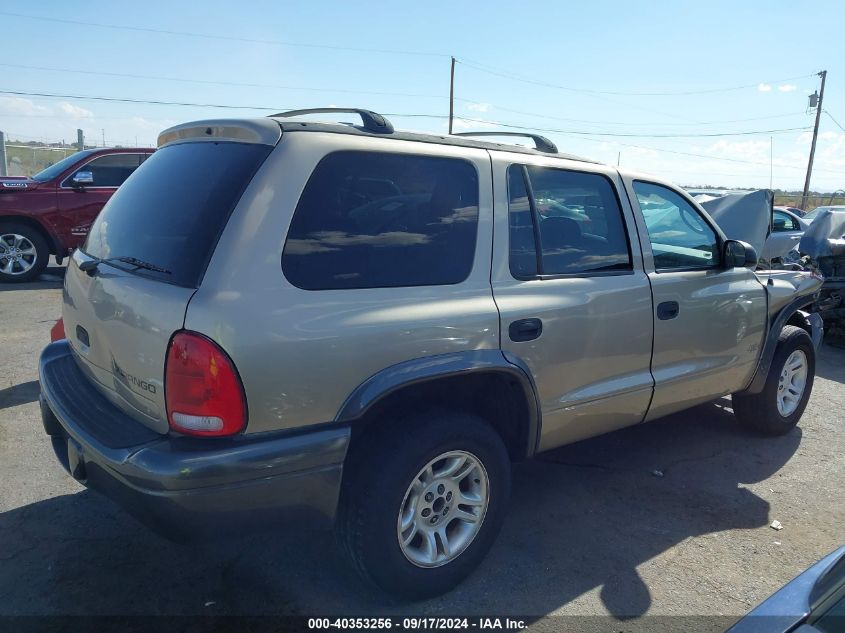 2002 Dodge Durango Sport VIN: 1B4HR38N22F192190 Lot: 40353256