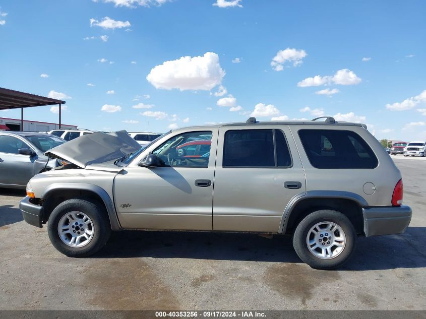 2002 Dodge Durango Sport VIN: 1B4HR38N22F192190 Lot: 40353256