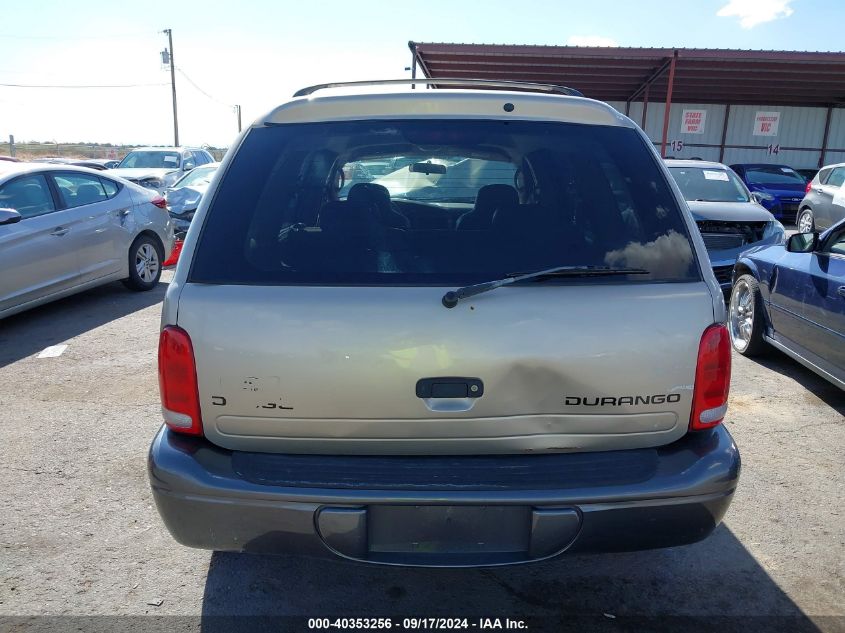 2002 Dodge Durango Sport VIN: 1B4HR38N22F192190 Lot: 40353256