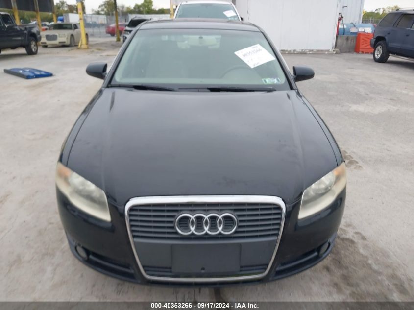 2007 Audi A4 2.0T VIN: WAUAF78E47A019499 Lot: 40353266